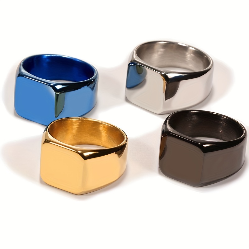 Titanium Steel Men's Personality Ring