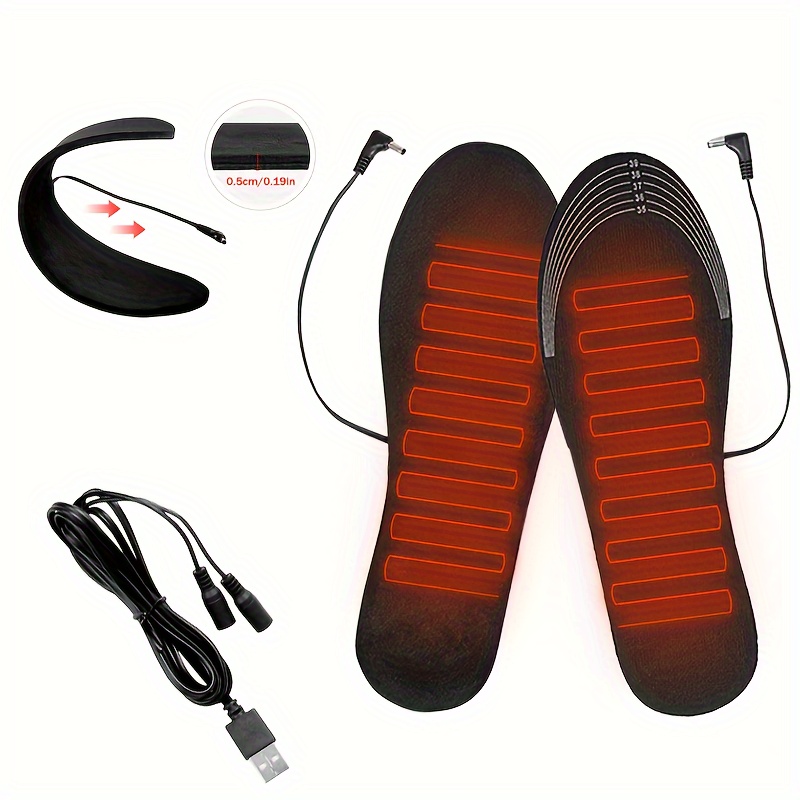 Shenrongtong Chauffe-Pieds USB Rechargeables - Chauffe-Pieds Pleine  Grandeur épaissi,Pantoufles chauffantes antidérapantes, Coussin Chauffant