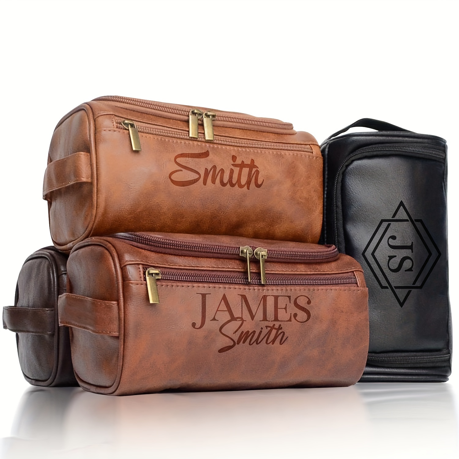 Personalized Leather Toiletry Bag Dopp Kit Groomsmen Gift Shaving Bag Wash  Bag Travel Bag Travel Gift for Men Women Makeup Bag Cosmetic Bag 