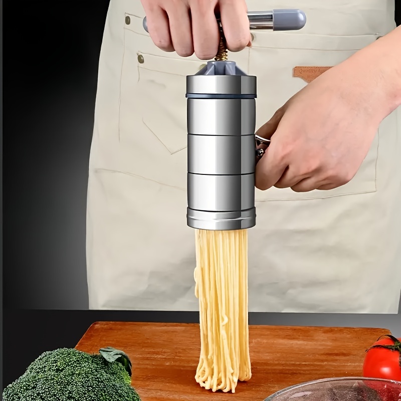 Pasta Machine With Cutter And Hand Crank Stainless Steel - Temu