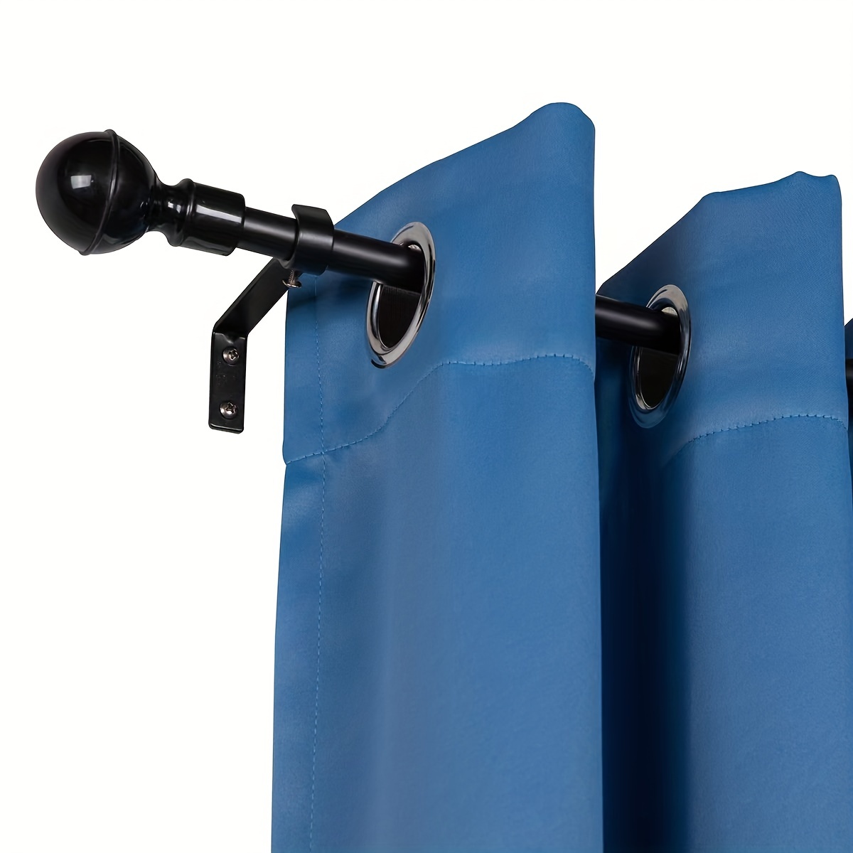 Curtain Rod Bracket Hooks Adjustable Clear Wall Mount - Temu