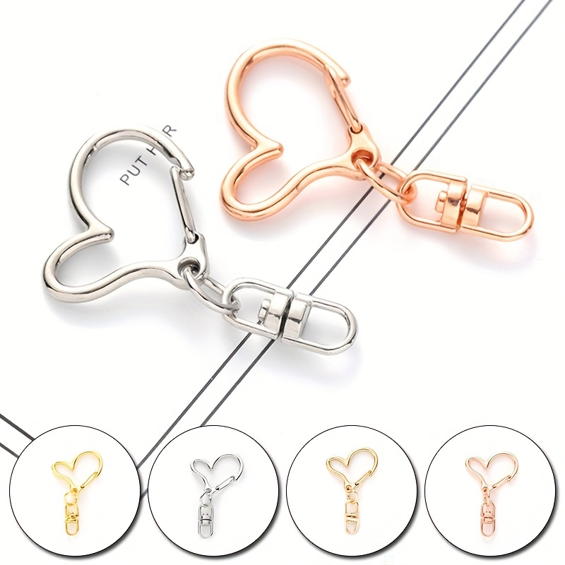 

10pcs Heart-shaped Keychain Accessories (4colors)