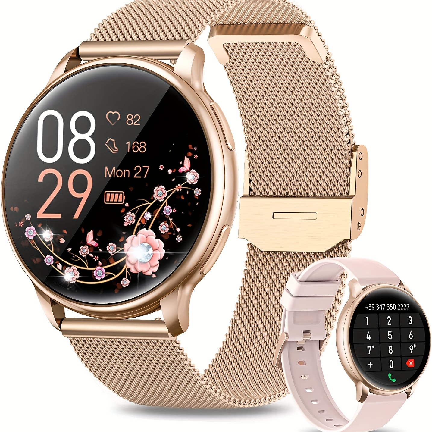 

Smart Watch For Women With Bt 5.3 Call/dial, Smartwatch With Sports Modes/music Player/ios Android Pedometer