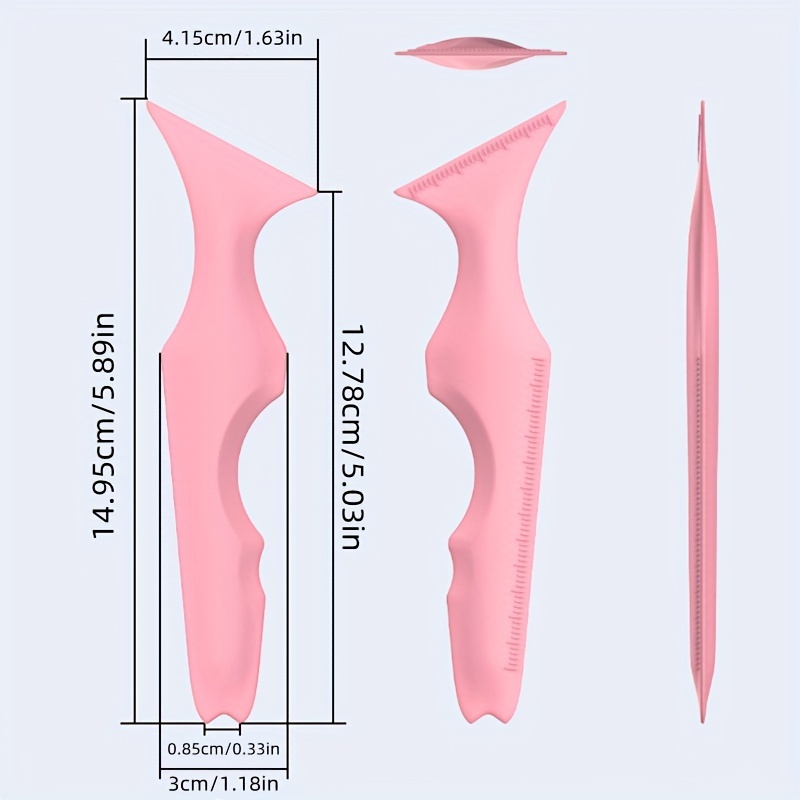 1Pc Reusable Silicone Eyeliner Ruler Eyeliner Stencils Winged Tip Eyeliner Aid