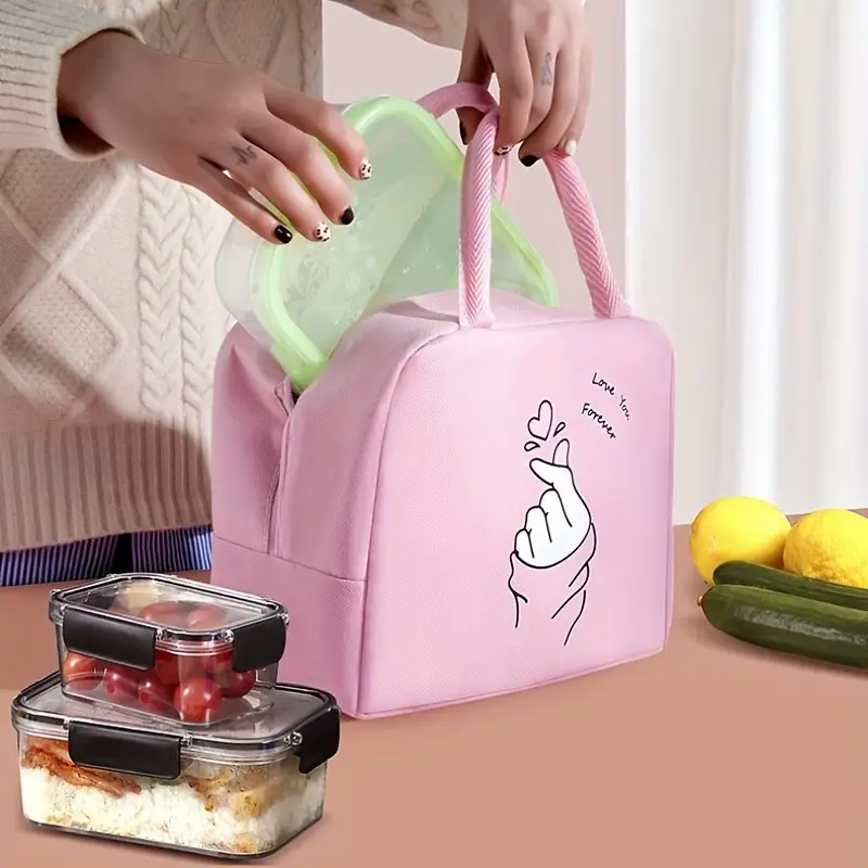 Compact Mini Lunch Bag For Women Cute Reusable Insulated - Temu