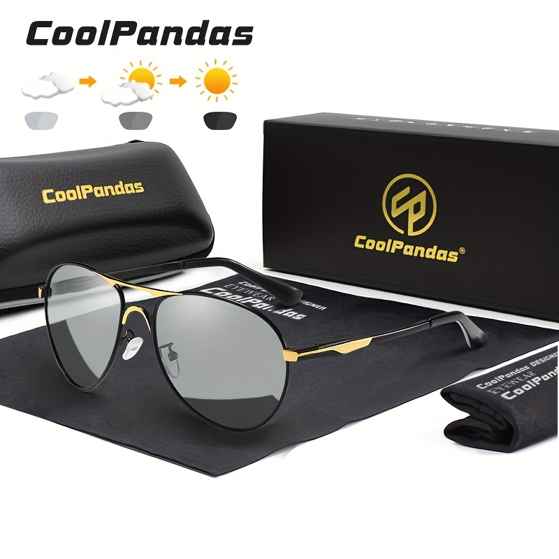 Aviation Intelligent Photochromic Sunglasses Polarized Driving Classic  Brand Sun Glasses For Men Women UV400