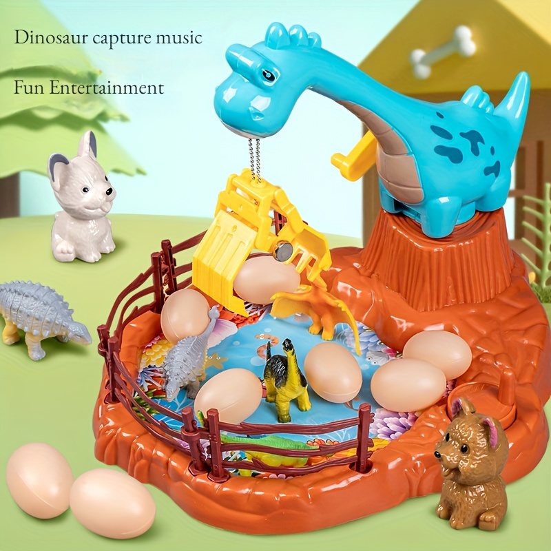 Dinossauro garra máquina diy máquina de ovo crianças operado jogar jogo  clipe boneca brinquedos grande garra pegar brinquedo guindaste máquinas