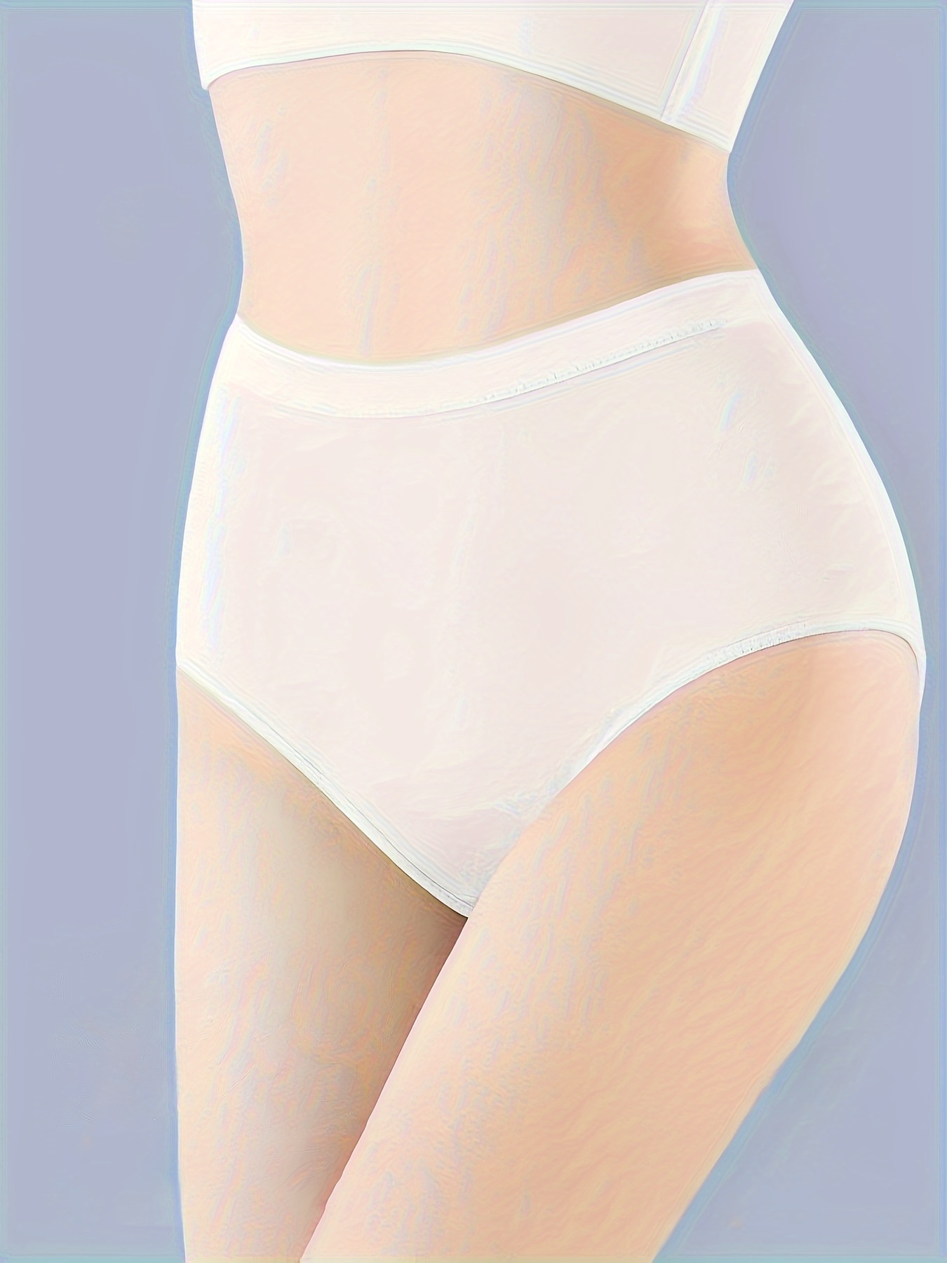 INNERSY Womens Underwear Cotton Briefs Postpartum High Waisted Panties 5  Pack, Vintage, M price in UAE,  UAE