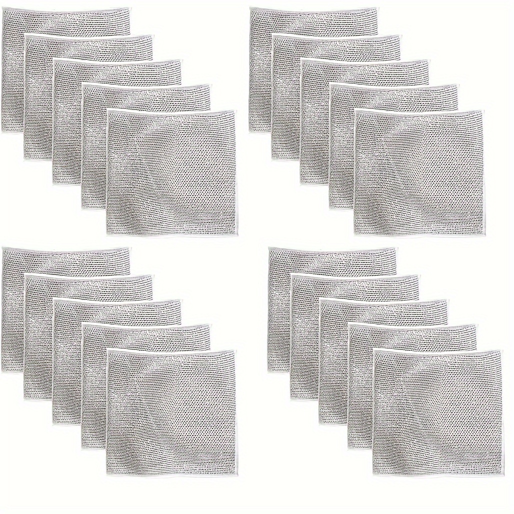 5X Multipurpose Wire Dishwashing Rags for Wet and Dry, Wire Dishwashing Rag