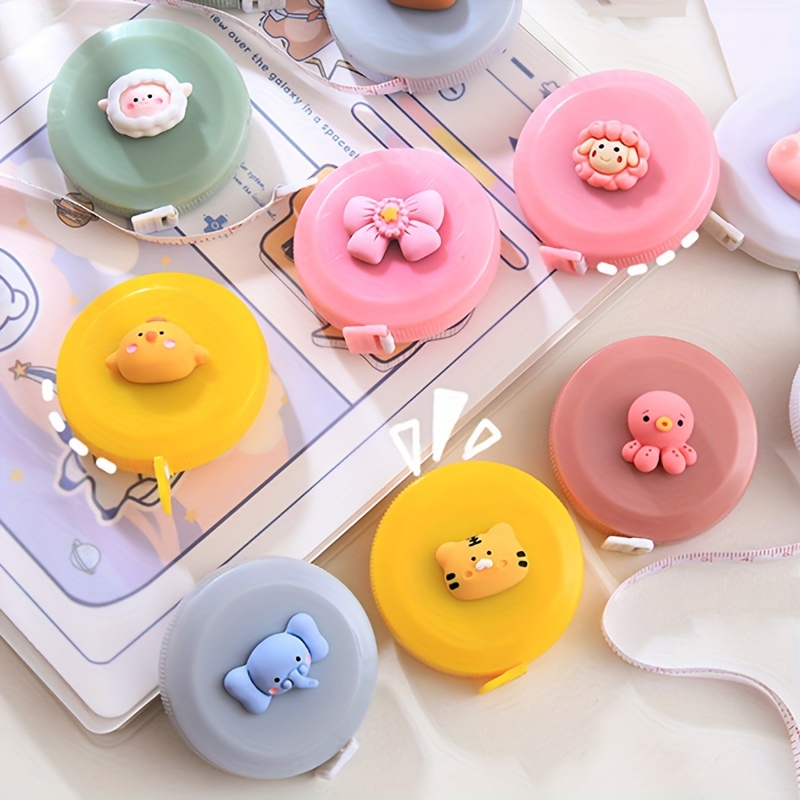 Cute Cartoon Mini Tape Measure Small Soft Ruler Carry - Temu