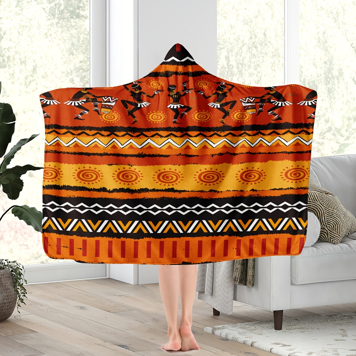 Throw best sale blanket poncho