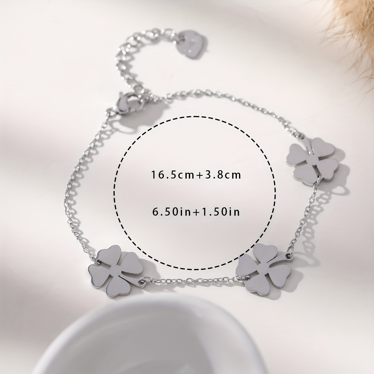 Four-Leaf Clover Diamond Bracelet