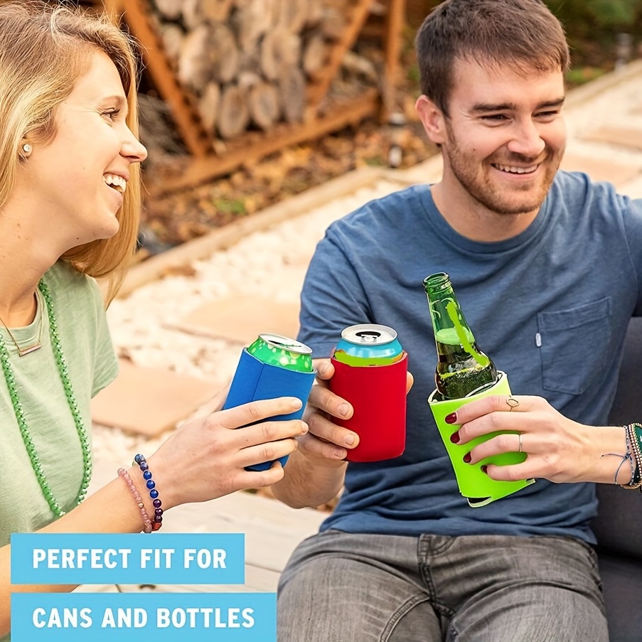 Non-slip Neoprene Can Cooler Sleeves - Standard Can Insulators With Beer  Bottle Sleeves And Covers - Keep Your Drinks Cool And Refreshing - Temu