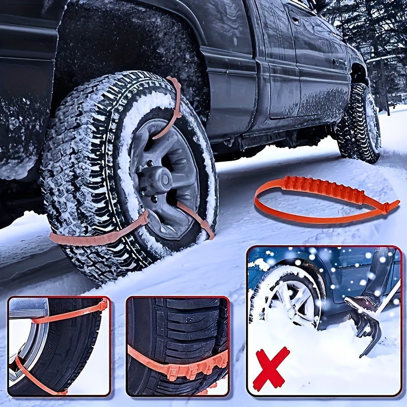 Snow Tire Chains car Cable Tire Reusable Antiskid Mud Chains - Temu