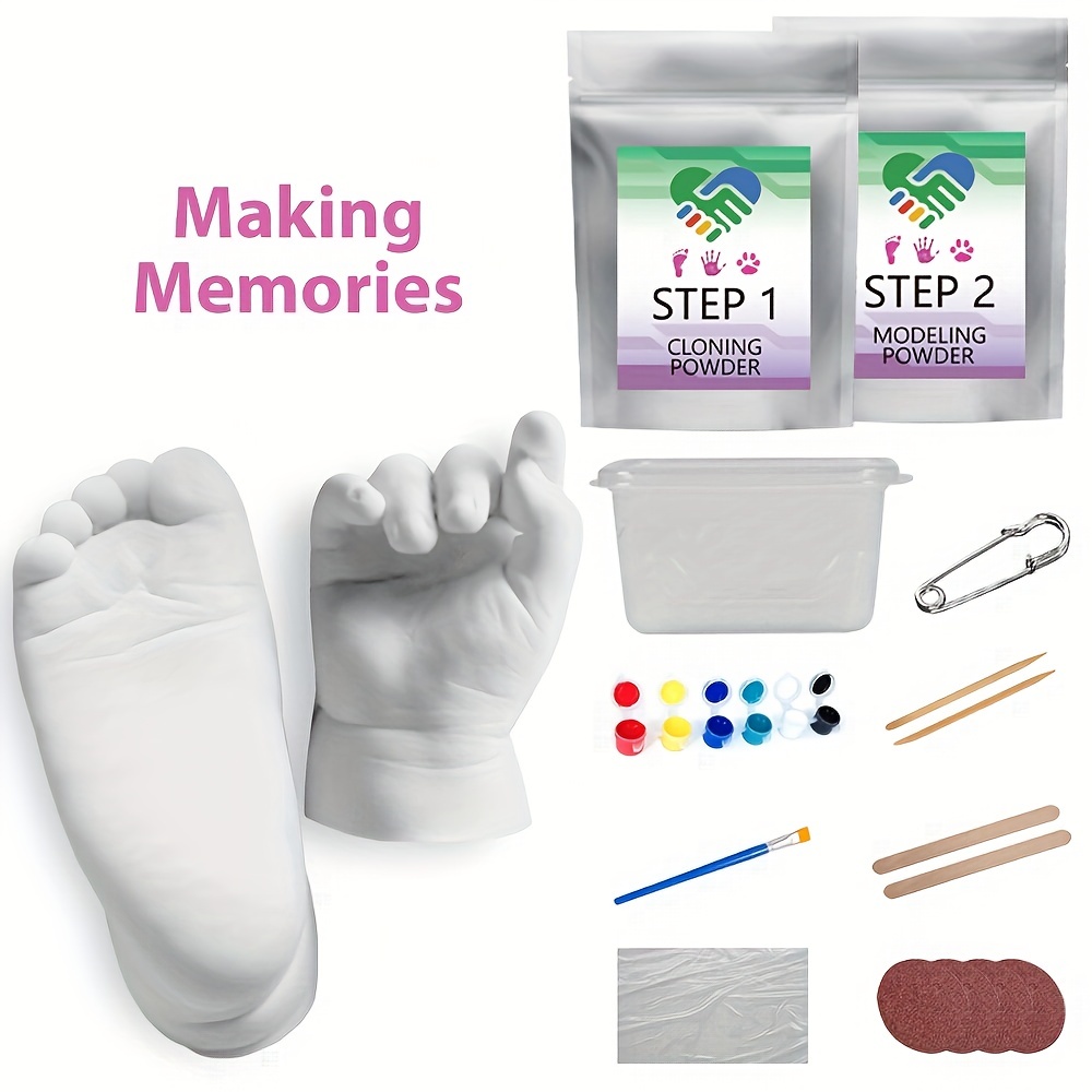 Baby Keepsake Hand Casting Kit Plaster Hand Mold Casting Kit - Temu