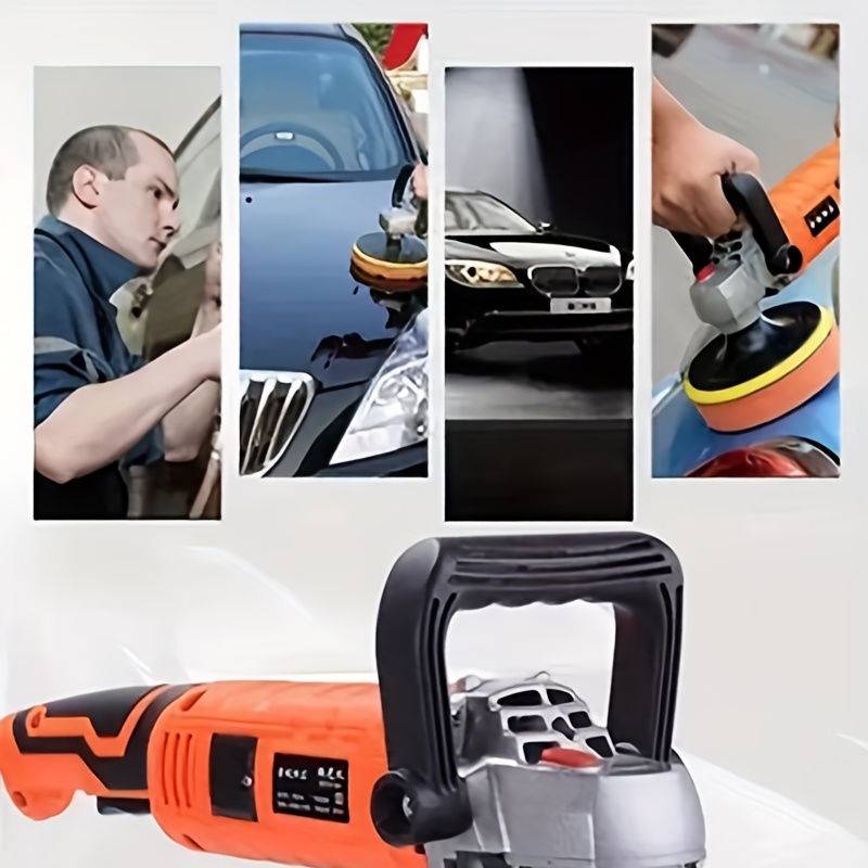 220V Electric Car Polisher Wax Buffer Machine Variable Speed Tools - EU  Polishing+Sponges