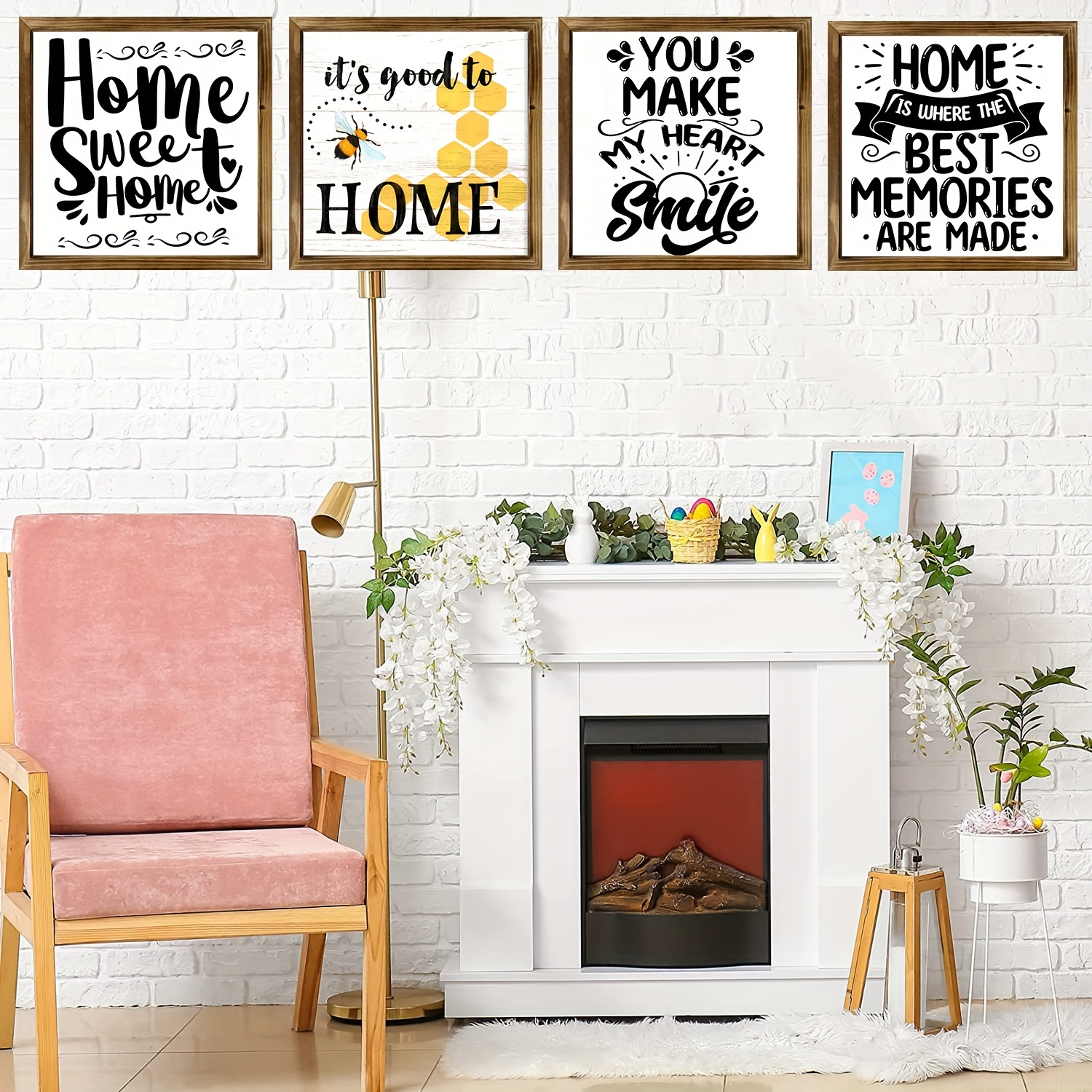 Home is Where the Heart is Sign Family Room Sign Wood Signs Home