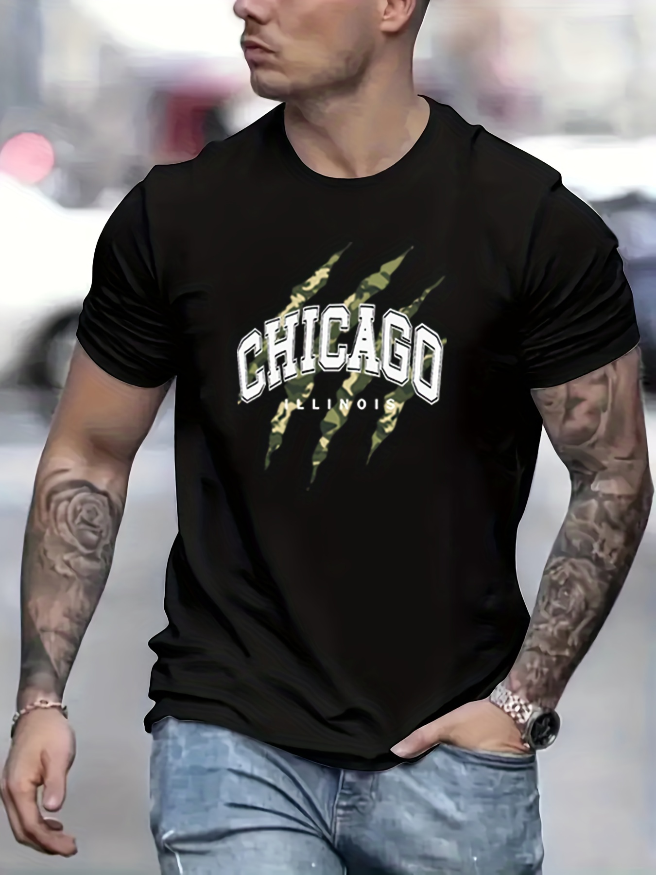 Buy Nike Black Chicago Bulls T-Shirt for Men in Bahrain