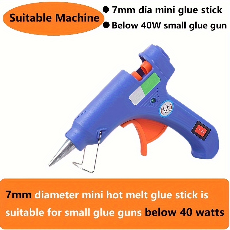 Hot Melt Glue Gun with Sticks 7mm x 200mm Electric 20w Mini Kids