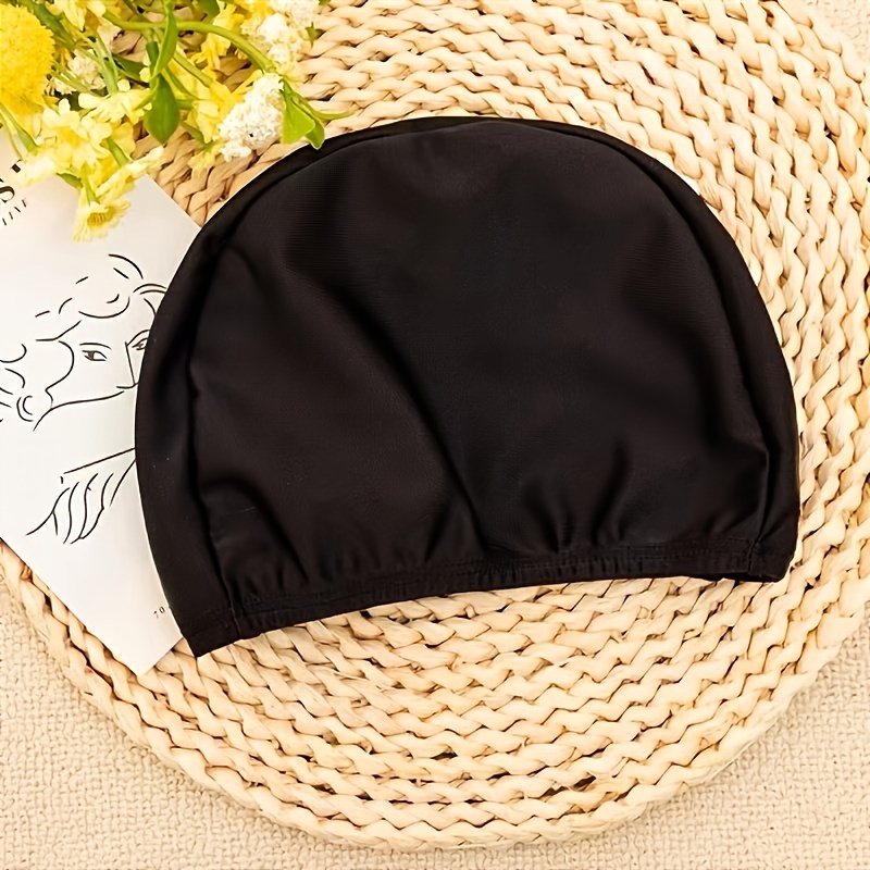 3 Pcs Elastic Swim Caps Comfortable Fabric Swimming Hat Unisex