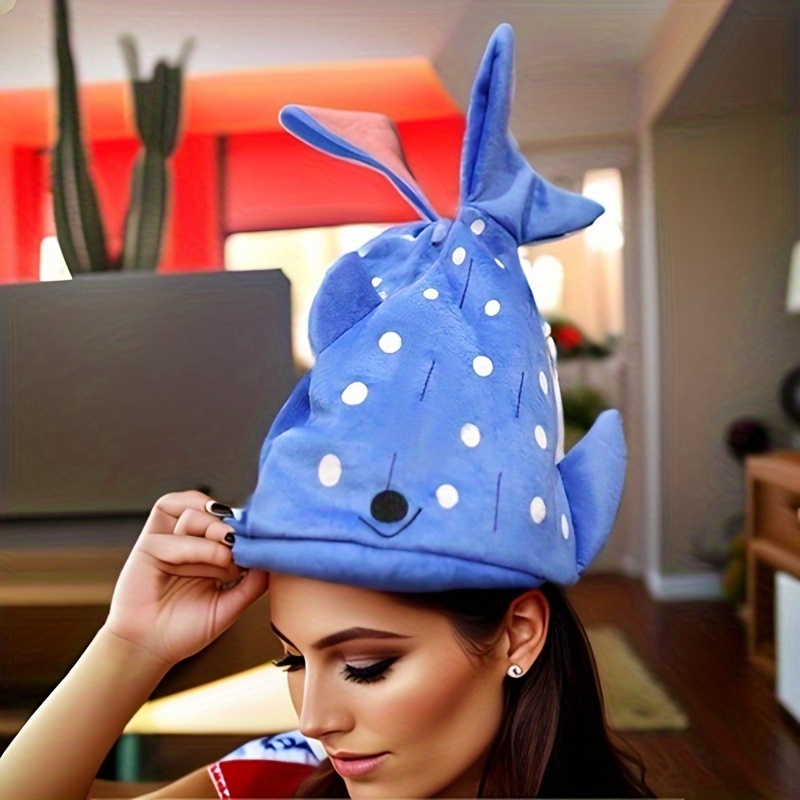 Shark Hat For Ocean Animal Party Festival Crazy Fish Tail Costume Hats For  Women Men