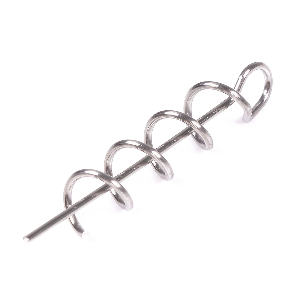 Bag Stainless Steel Spring Lock Pin Fishing Screw Pin Hook - Temu Australia