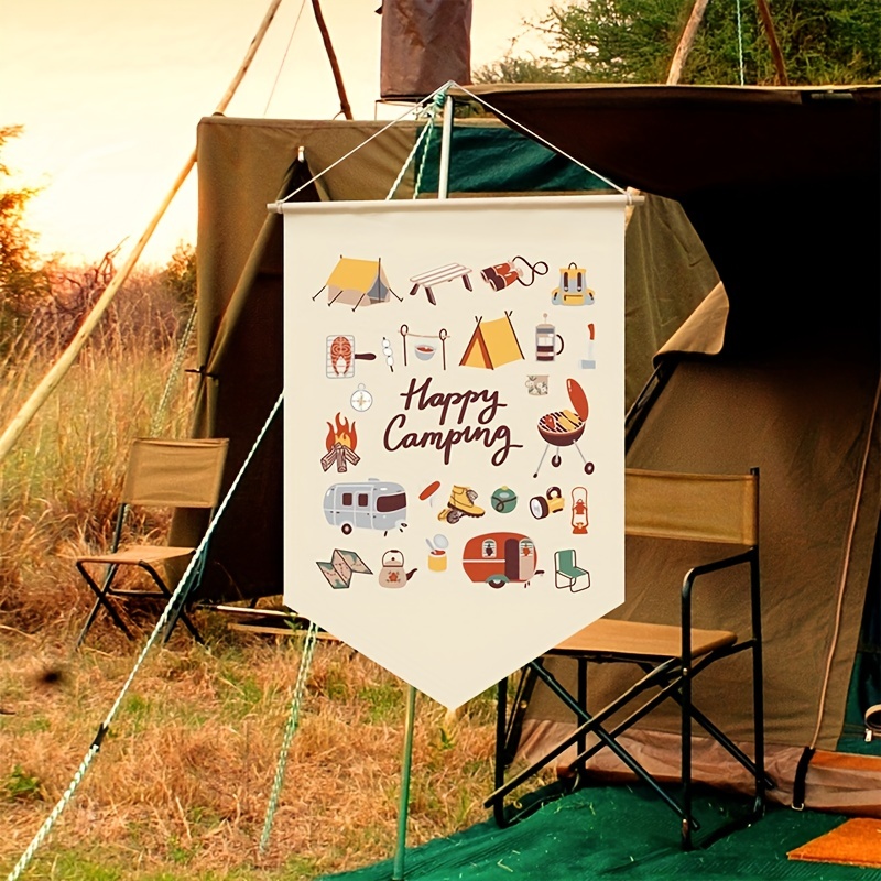 Personalized Camping Garden Flag For Outdoor Yard House Banner