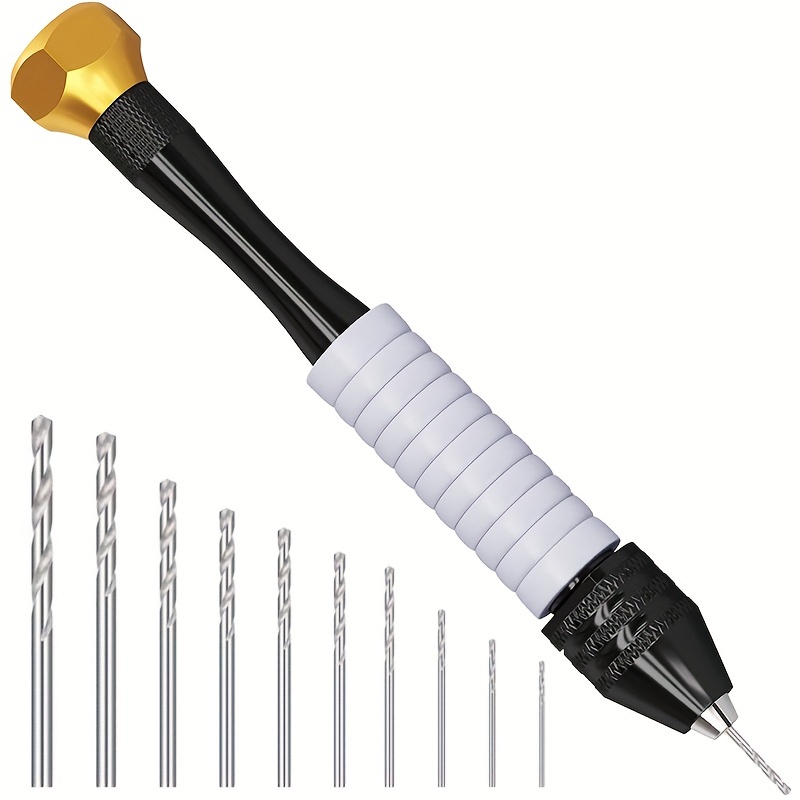 1 Set Metal Hand Drill Equipments 1-3.0 Mm Drill UV Resin Epoxy Mold Tools  Twist Drill For DIY Jewelry Making Handmade Tools
