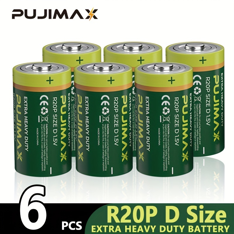 Pujimax 1,5v 2/4/6 Stück Kohle Typ D Typ 1 Riesige Kapazität Batterie  Fernbedienung Motorrad Fernbedienung Auto, Schnelle Sichere Online-kasse
