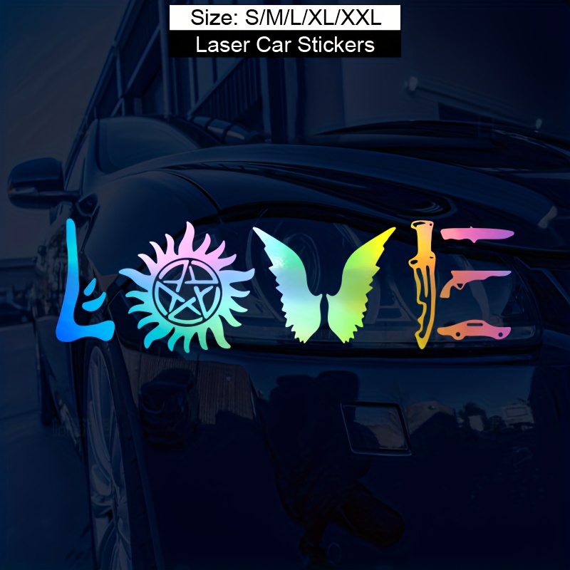 Supernatural Love Car Sticker Fashion Waterproof Vinyl Decal - Temu Canada