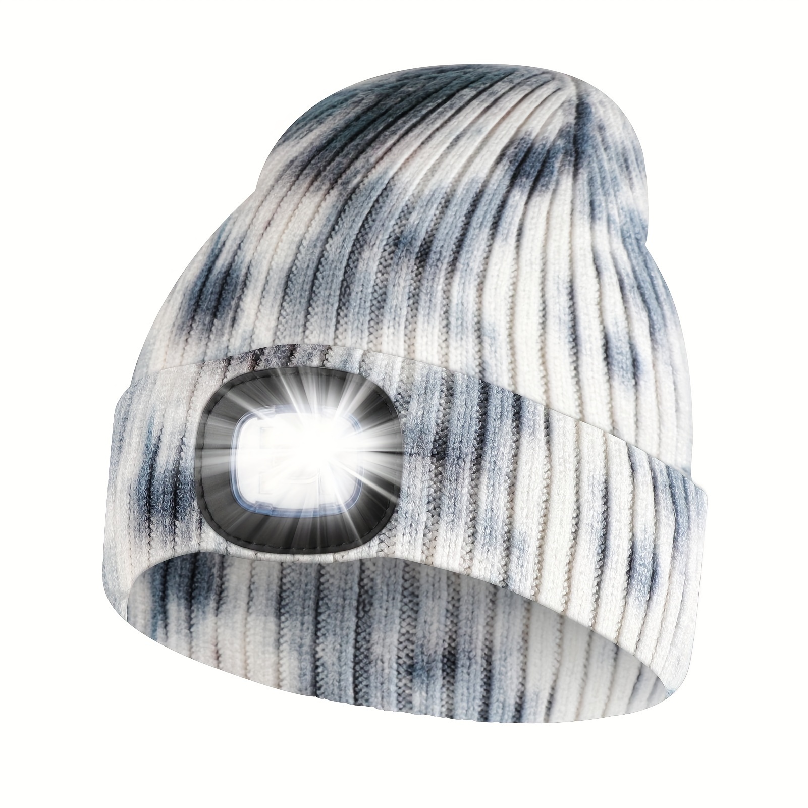 Led Light Usb Rechargeable Light Emitting Tie Dyed Hat - Temu