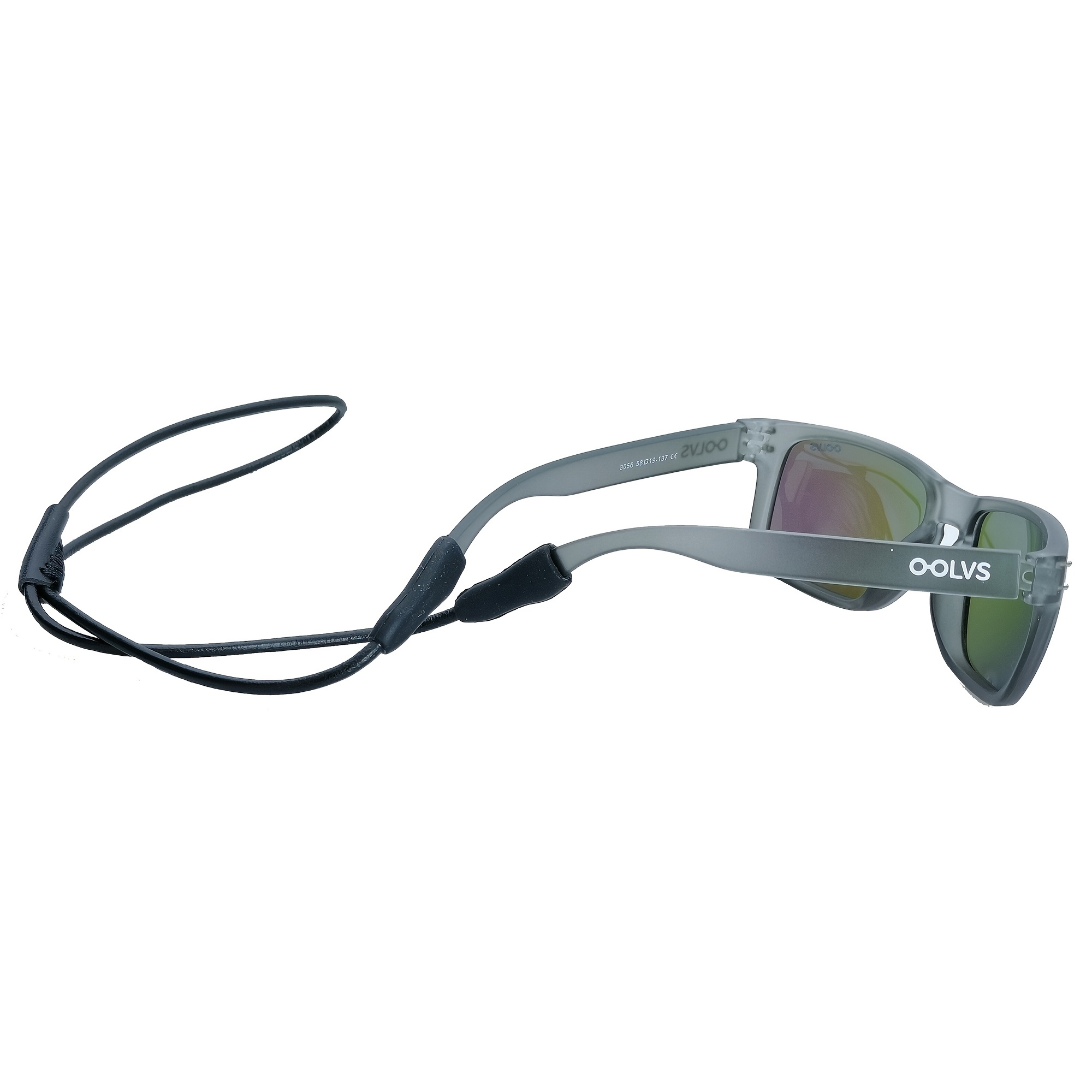 OOLVS Eyeglasses Chains PU Leather Lanyard Retainer Strap Cord