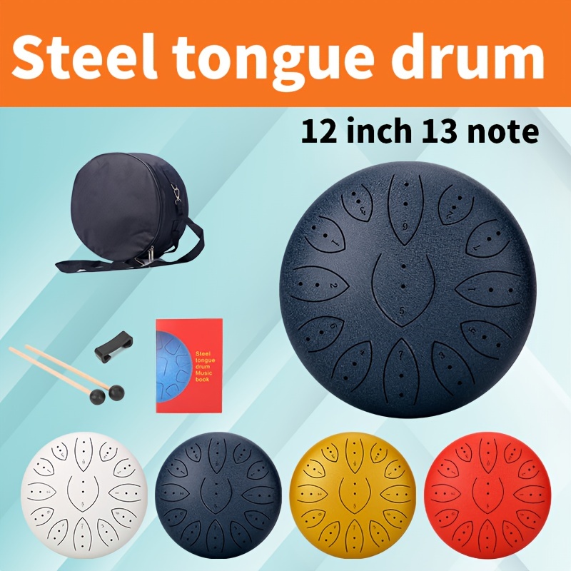 Steel Tongue Drum Enfant Adulte Mini Tambour À Langue En Acier 8 Notes 4  Pouces Mini Tambour À Main Pour Méditation Yoga Zen Cadeaux