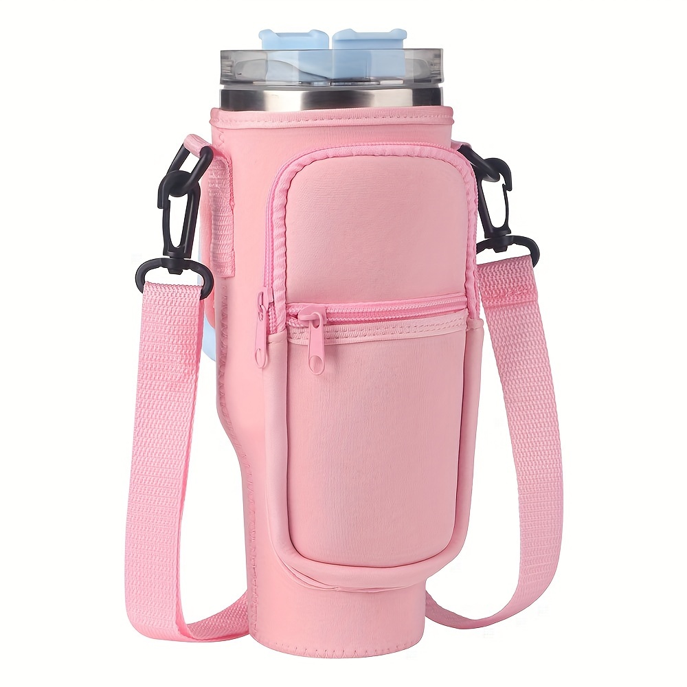 Tumbler Tote™ Water Bottle Holder - Leather Carrier Strap, Compatible with  Stanley 40 oz & 30 oz Tumbler with Handle, Stanley Cup Accessories