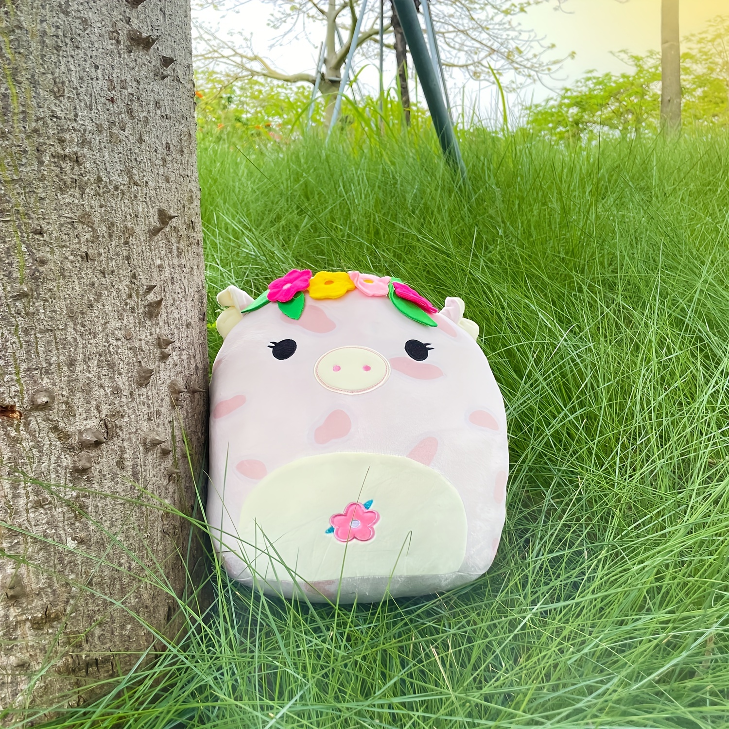 Custom Squishmallow Christmas Ornament, Cute Squishmallow Cow Ornament