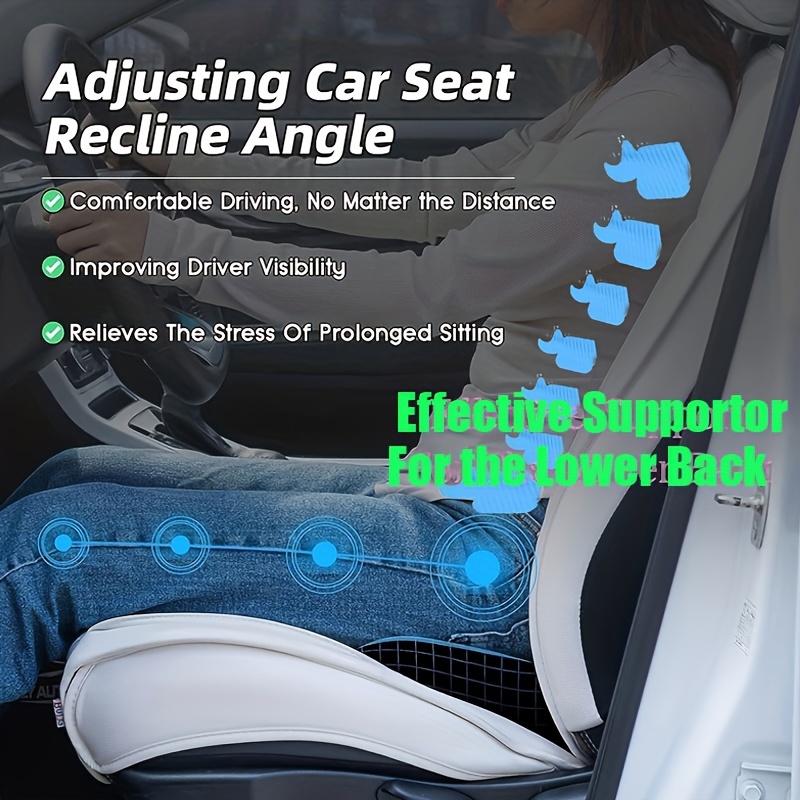 ANSDMO Memory Foam Car Seat Fill Cushion,Car Lumbar Support for Driving Seat, Car Booster Seat for Short Drivers, Car Seat Pad,Car Seat Cushion Pain