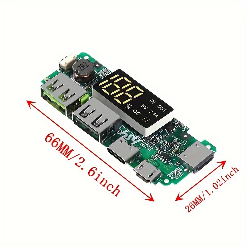 18650 Charger Board Lithium Battery Charging Module Dual Usb - Temu