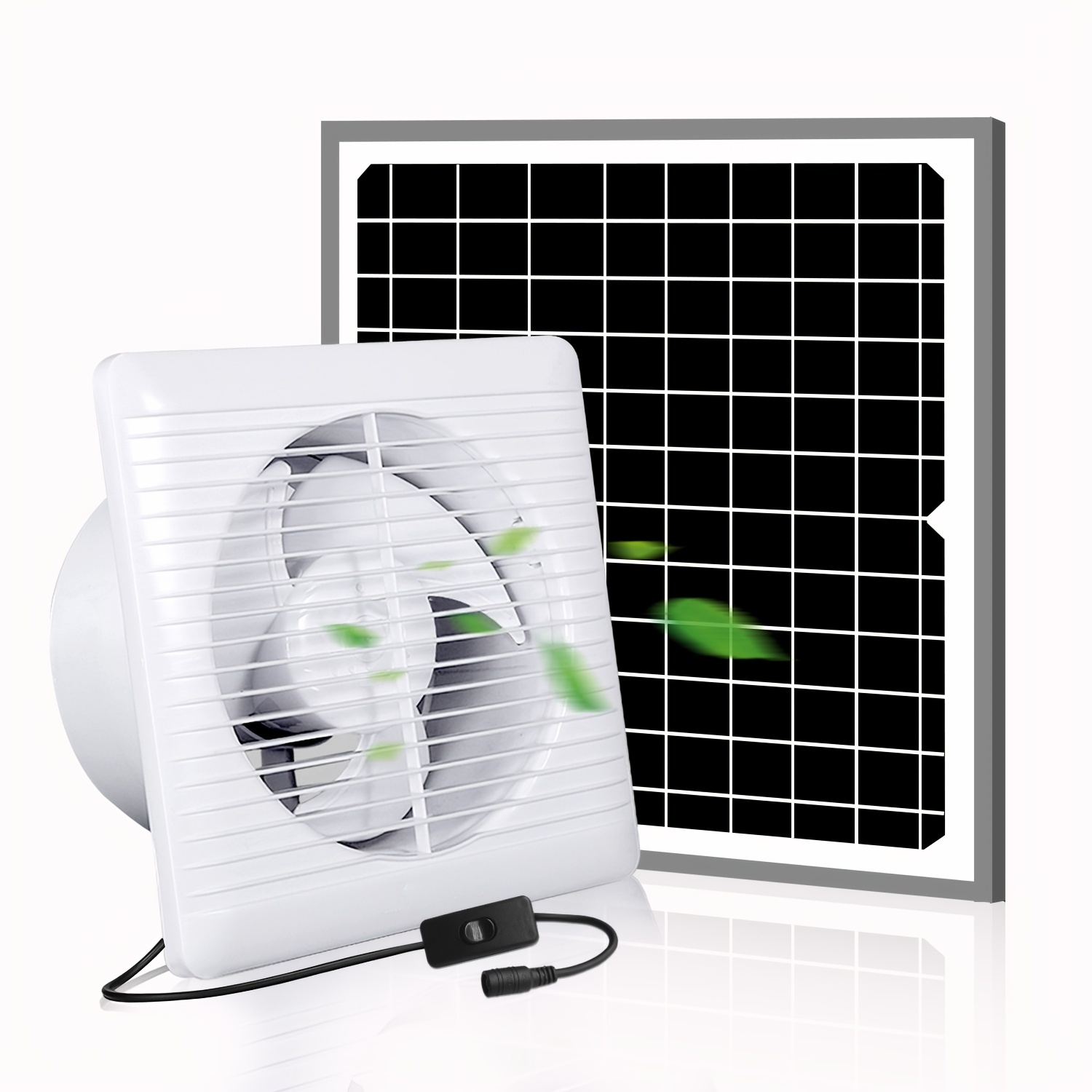 1 Satz Solar Abluftventilator Fensterventilator Mit - Temu Austria