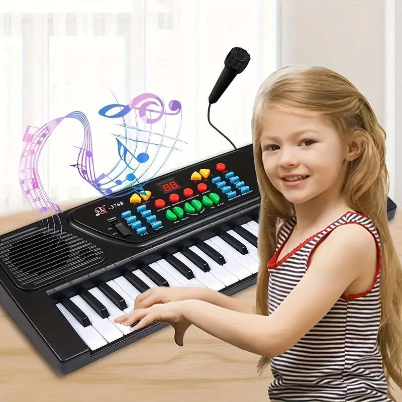 Piano électrique pour enfants à 37 touches avec microphone - Temu