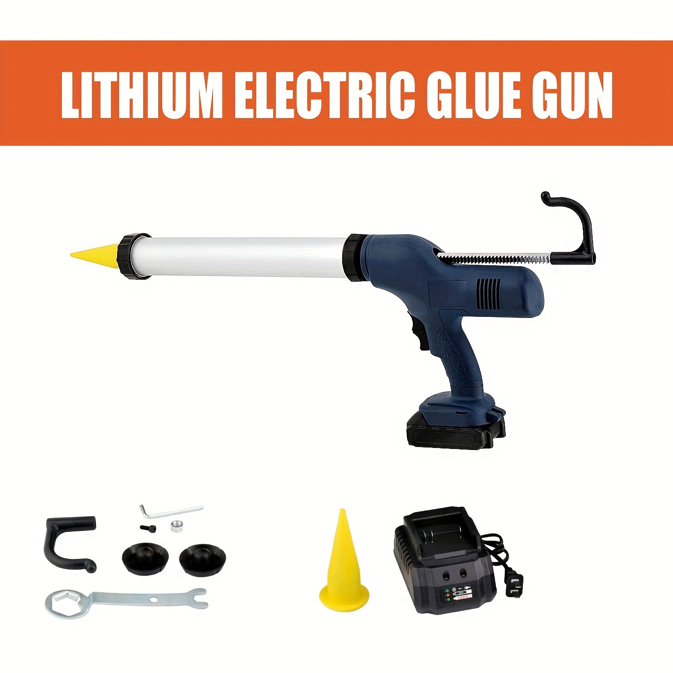 7000rpm Wireless Single tube Glass Glue Caulking Gun - Temu