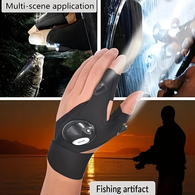 Rechargeable Multi function Led Flashlight Gloves Gifts Men - Temu