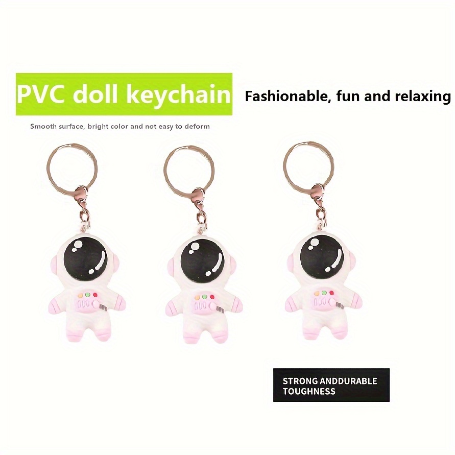 Cute Cartoon 3d Stereo Pvc Keychain Custom Soft Glue Key - Temu