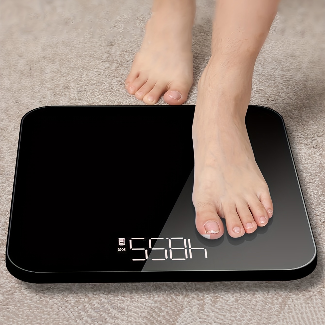 Electronic Scale, Human Scale, Weight Scale, Health Scale, Gradient  Optional Charging Led Human Scale, Hidden Screen And Weight Scale - Temu