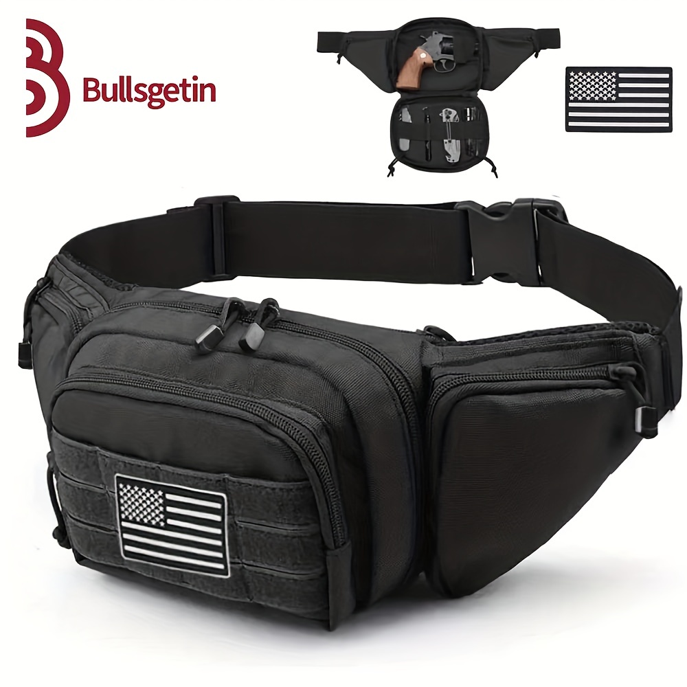 Waterproof Tactical Fanny Pack Holster Molle System Usa Flag - Temu