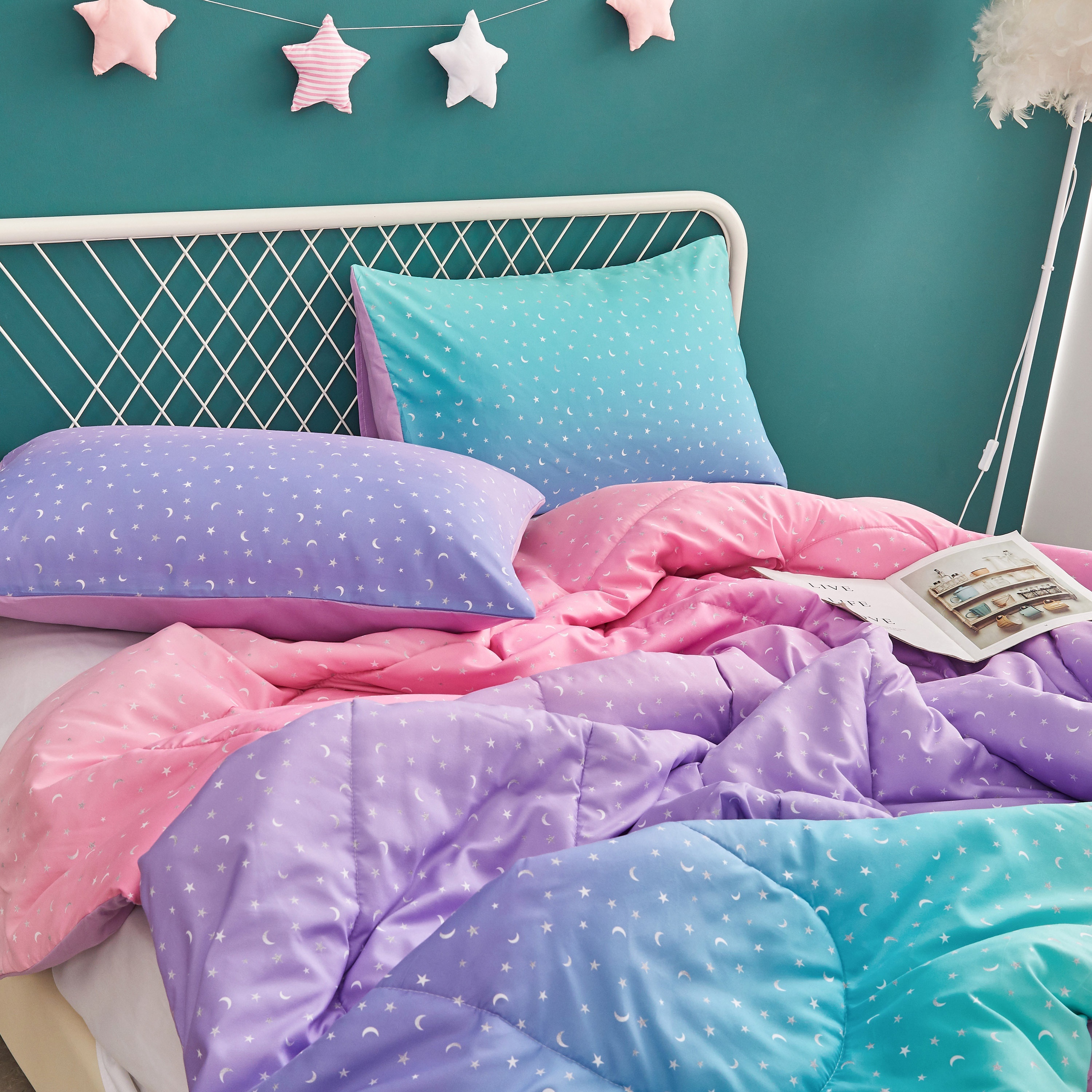 Girls clearance teal bedding