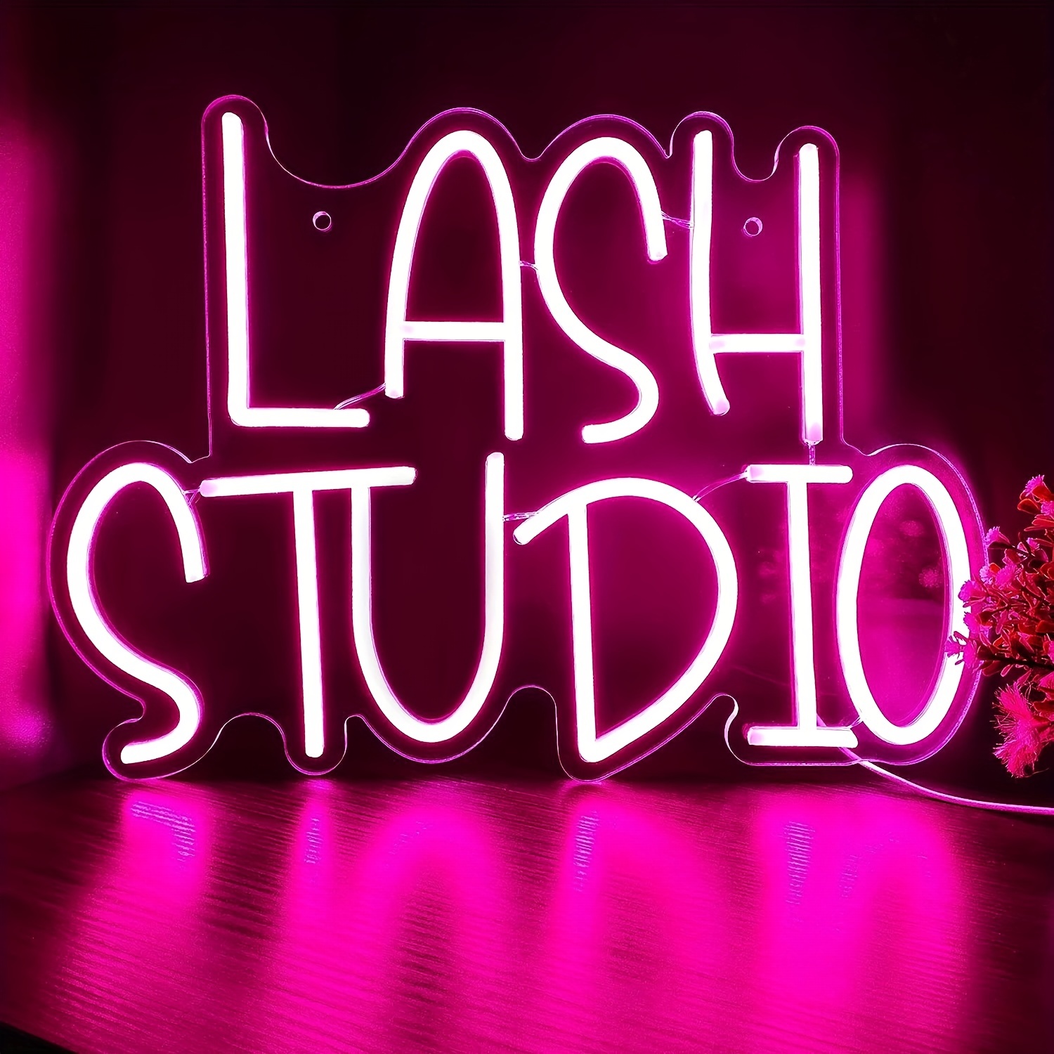 1pc Lash Studio Neon Sign, Lashes Room Decor, LED Neon Light Business Neon  Signs, For Lash Lounge, Studio, Beauty Salon, Office Decorations