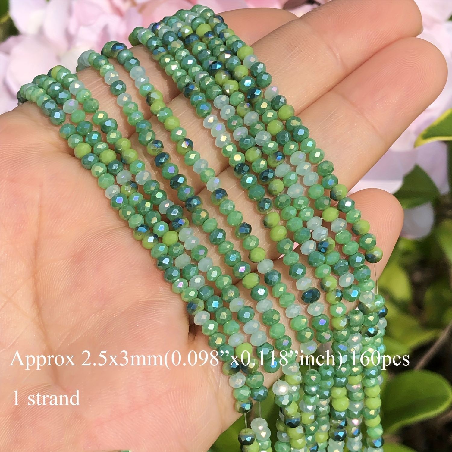 Gradient Candy Ab Color Faceted Crystal Tiny Glass Beads - Temu