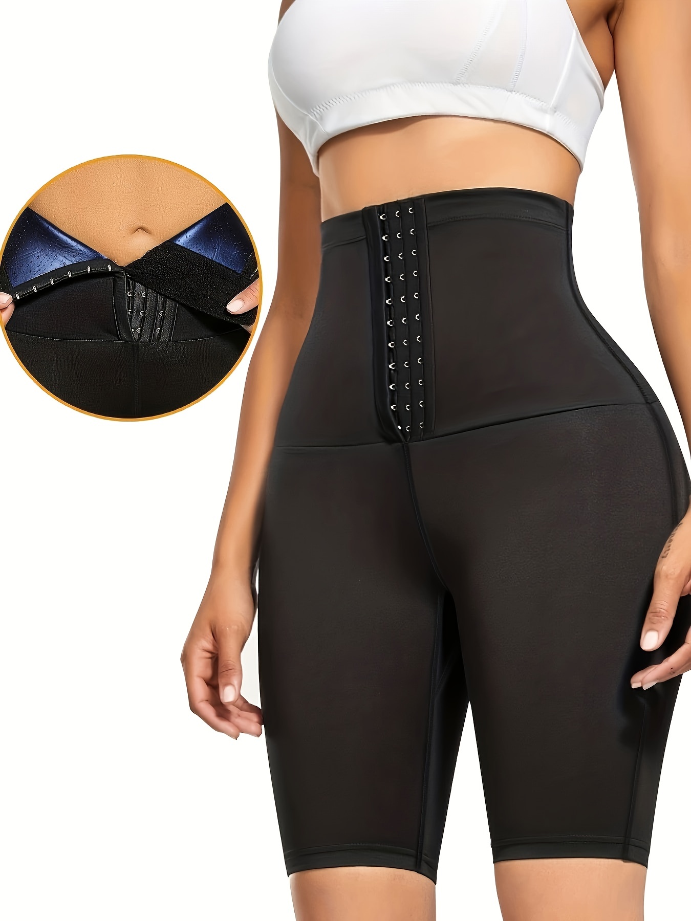 Women's Sauna Pants High Waist Hot Thermo Sweat Workout - Temu