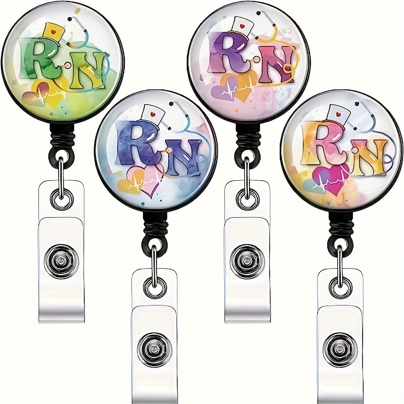 Personalized Retractable Badge Reel Cute RN Nurse Labor and Delivery ID  Holder