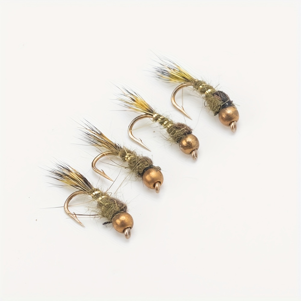 Artificial Nymph Fly Bead Head Bait Bionic Insect Fishing - Temu Canada